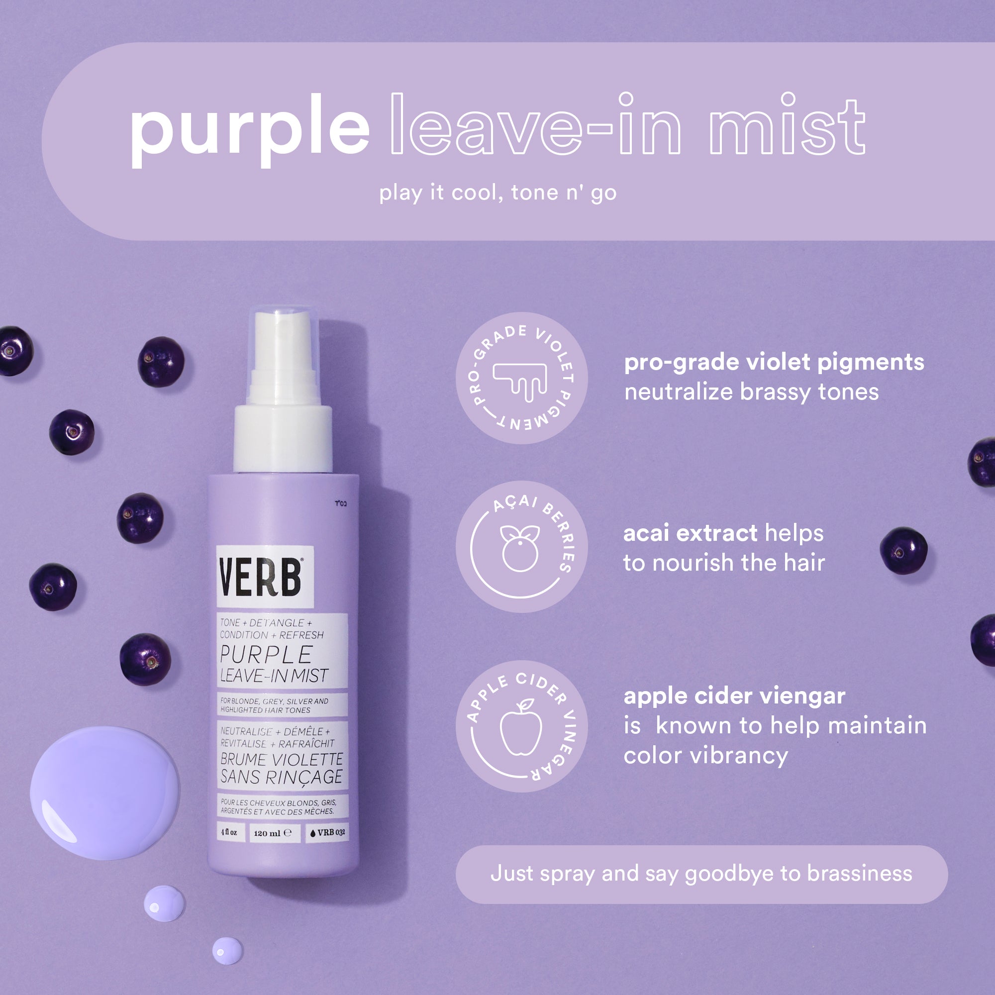 purple leave in mist verb products