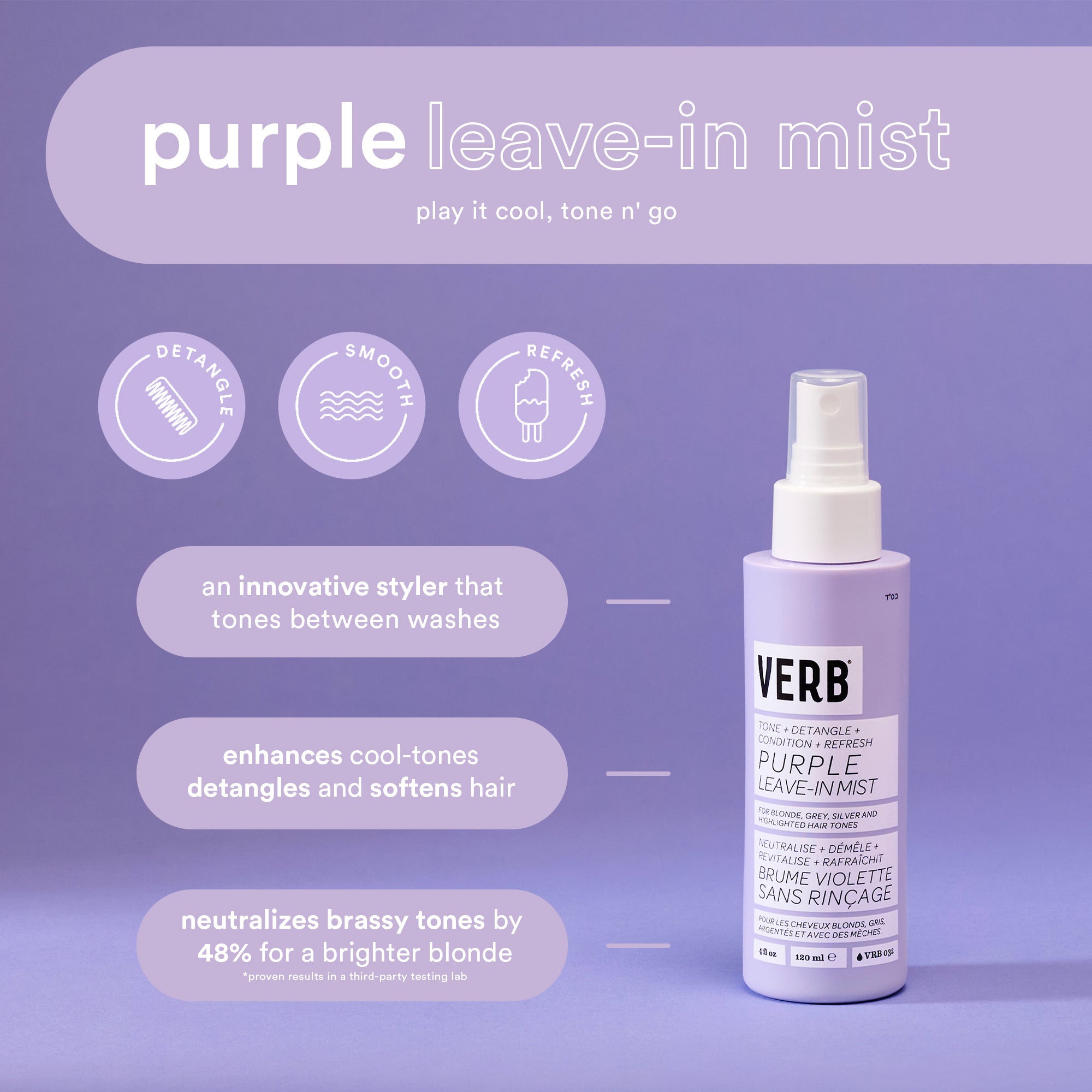 purple leavein mist verb products