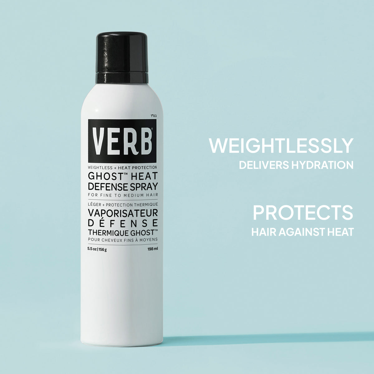 ghost™ heat defense spray | heat protection | verb® products