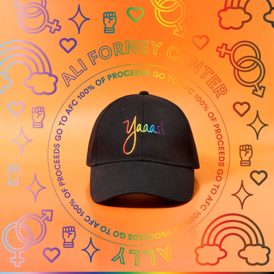 verb x the ali forney center pride baseball cap